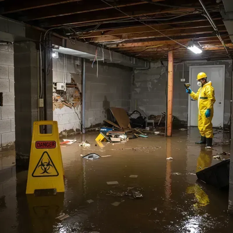 Flooded Basement Electrical Hazard in Floyd County, TX Property