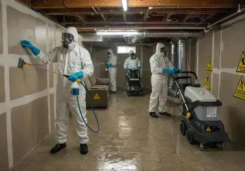 Basement Moisture Removal and Structural Drying process in Floyd County, TX